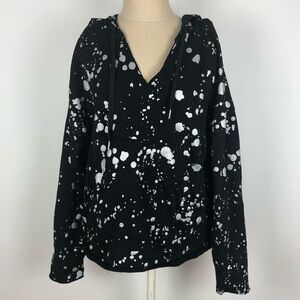 FATE Black and Silver Metallic Hoodie